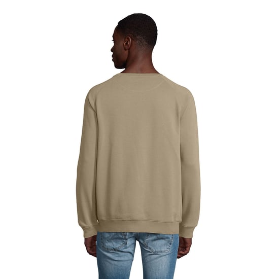 SOLS Unisex Adult Space Organic Raglan Sweatshirt (Khaki)