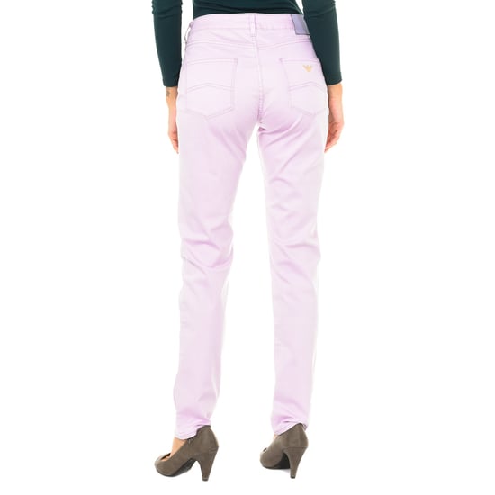 Long stretch fabric pants 3Y5J18-5NXXZ woman