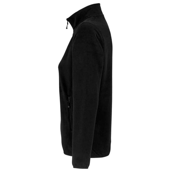 SOLS Womens/Ladies Factor Microfleece Recycled Fleece Jacket (Black) - Image 2
