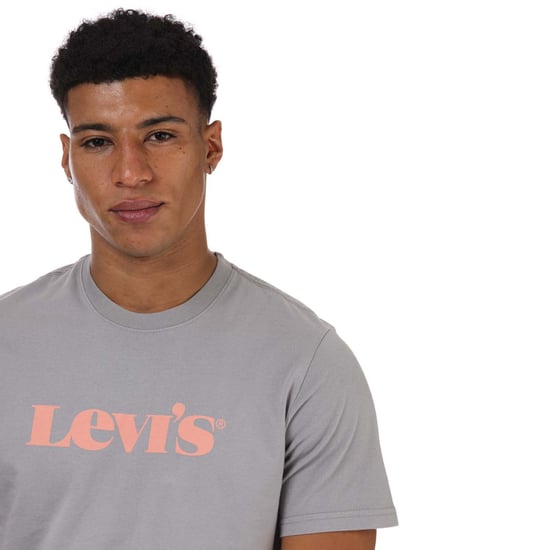 Men's Levis Relaxed Fit Logo T-Shirt in Grey