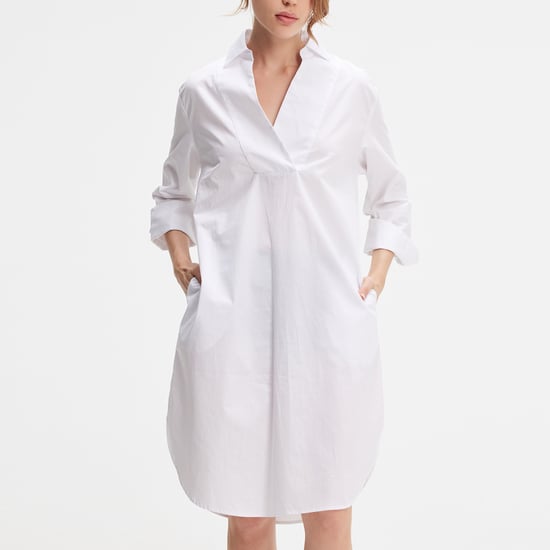 Minimalistisch katoenen shirtjurk - Image 4