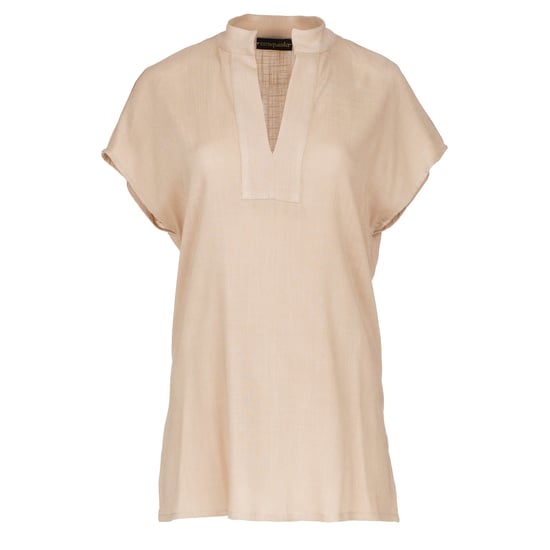 Beige linne stil ärmlös topp - Image 2