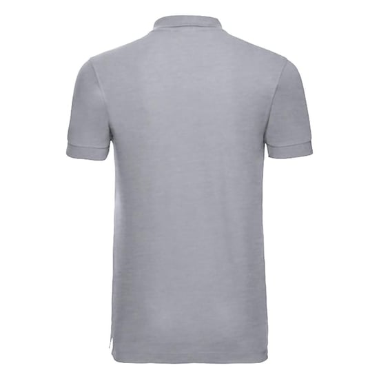 Russell Mens Stretch Short Sleeve Polo Shirt (Light Oxford)