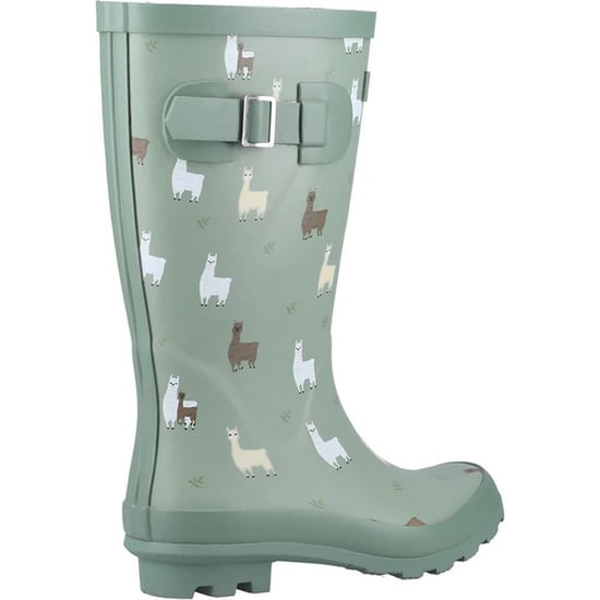 Cotswold Childrens/Kids Farmyard Alpaca Wellington Boots (Green)
