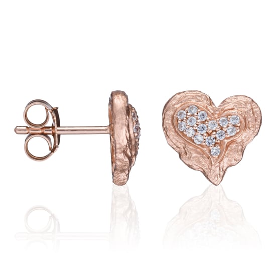 Orphelia 'Hazel' Dames 925 Sterling Zilveren Set: Ketting-Hanger + Oorbellen - Roze SET-7082/1 - Image 2