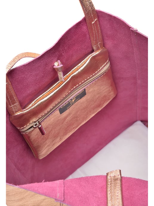 Carla Ferreri SS22 CF 8069 Rose Leather Bag - Image 4
