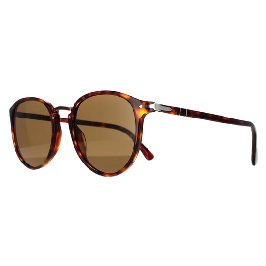 Persol Oval Herr Havana Bruna Polariserade Solglasögon - Image 2