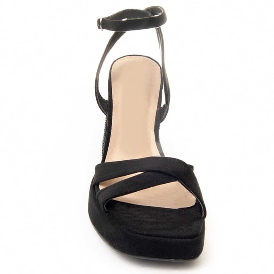 MonteVita Högklackad Sandal Festsand3 Svart - Image 3