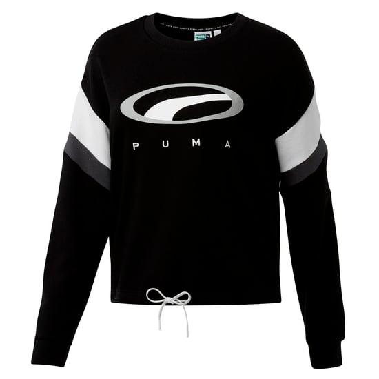 Puma 90s Womens Crewneck Sweatshirt Graphic Logo Jumper 579401 01