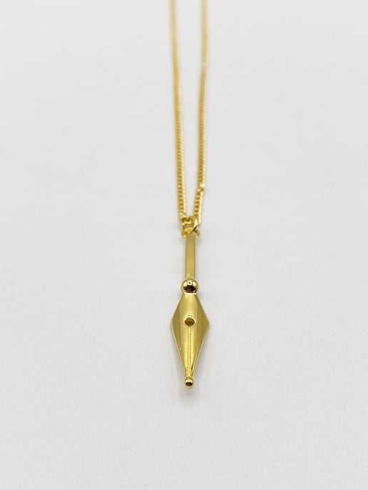 GOLD DROP DOWN ARROW NECKLACE