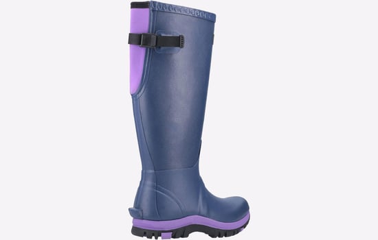 Cotswold Realm Rubberen Blauw/Paarse Regenlaarzen - Image 3