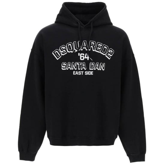 Dsquared2 losse pasvorm Santa Dan logo zwarte hoodie - Image 1