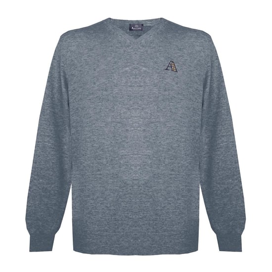 Aquascutum Tartan A Logo Grå Jumper - Image 1