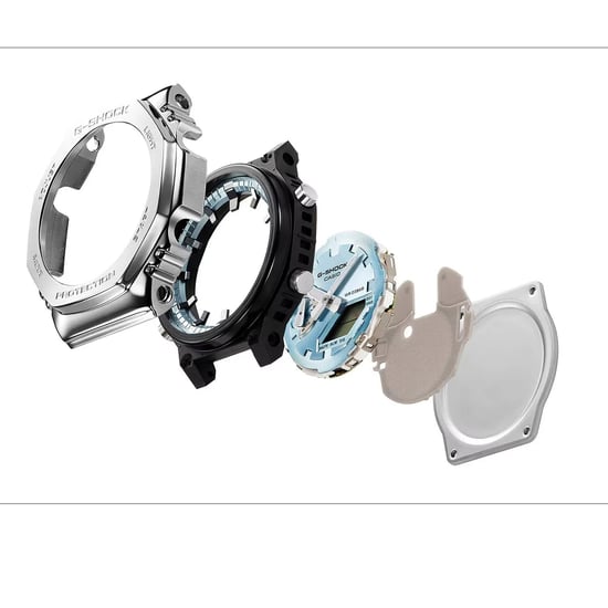 Casio G-shock Men's Silver Watch GM-2110D-3AER - Image 3