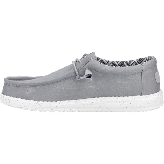 HEYDUDE Wally Canvas 100% Katoen Herenschoenen Licht Grijs - Image 4