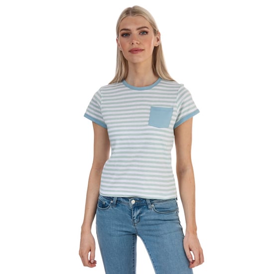 Women's Brave Soul Striped T-Shirt in Mint