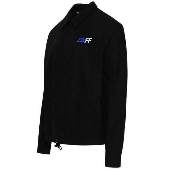 Off-White Exact Opposite Zip-Up Black Hybrid Shirt - Image 3