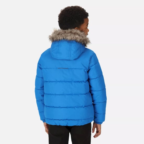 Regatta Childrens/Kids Faux Fur Trim Parka (Blue)