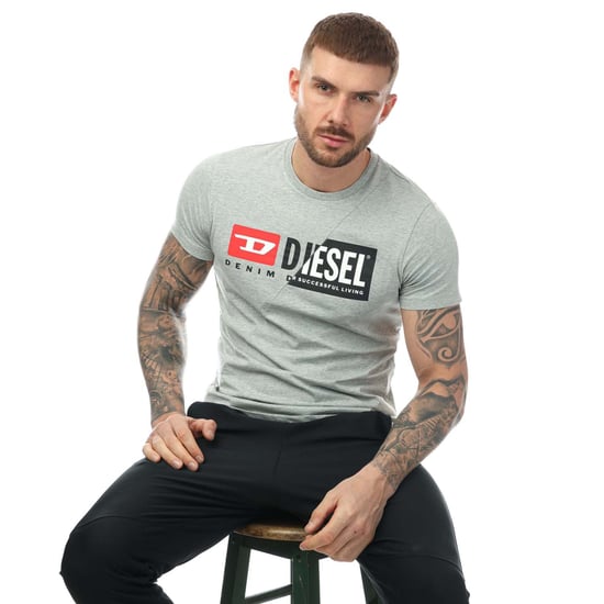 Men's Diesel T-Diego Cuty Maglietta T-Shirt in Grey - Image 5