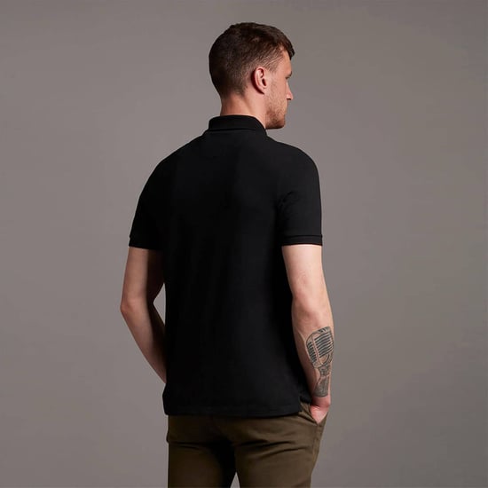 Lyle & Scott Plain Polo Shirt in Black - Image 2