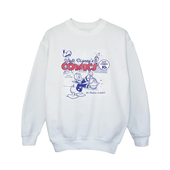 Disney Boys Donald Duck Comics Sweatshirt (White)