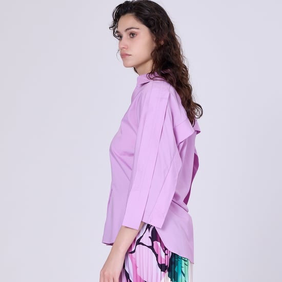 Wide shoulder straps shirt