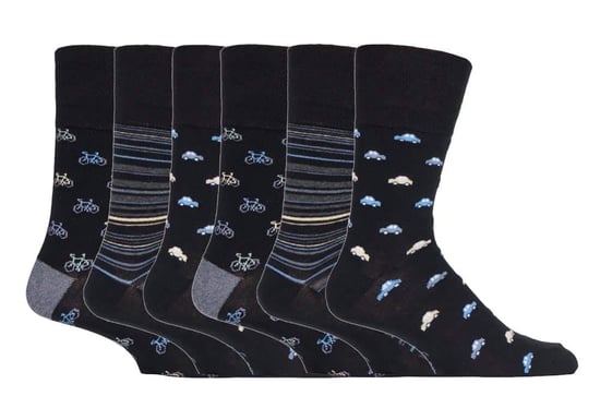Gentle Grip - 6 Pairs Mens Gentle Grip Non Elastic Socks - MGG547 - Image 1