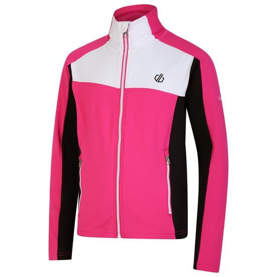 Dare 2B Childrens/Kids Emergent Core Stretch Midlayer (Pure Pink/Black)