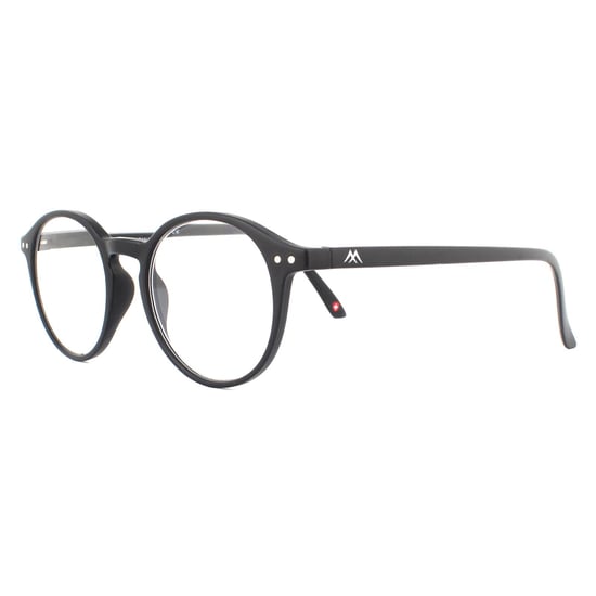 Montana Round Matte Black Unisex Women Glasses Frames - Image 2