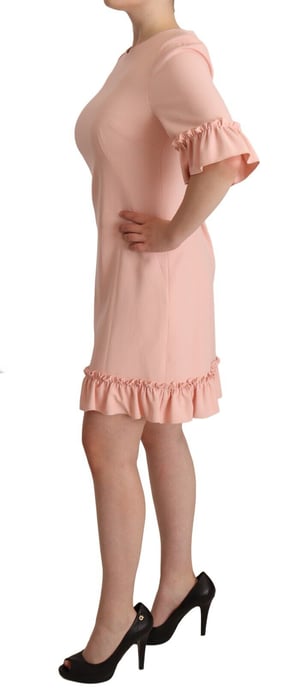 Dolce & Gabbana Kvinnors Rosa Volangärmar Viskos Klänning - Image 2