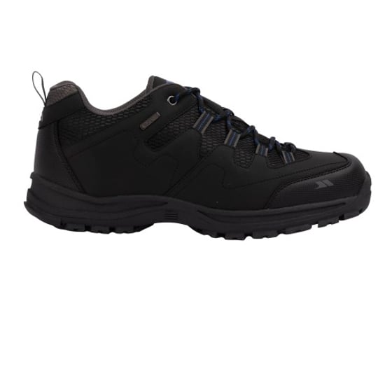 Trespass Mens Finley Low Cut Hiking Shoes (Black/Blue)