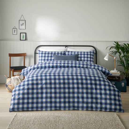 furn. Hartsford Check Duvet Cover Set - Image 1
