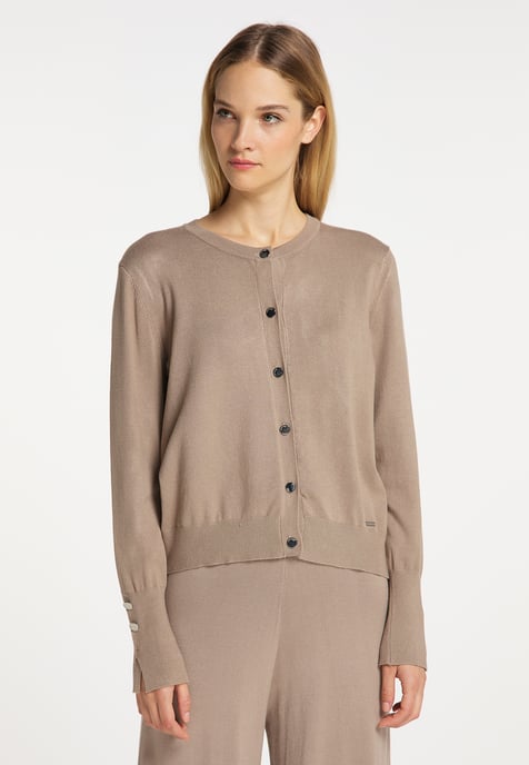 Dreimaster Vest Dames taupe - Image 3