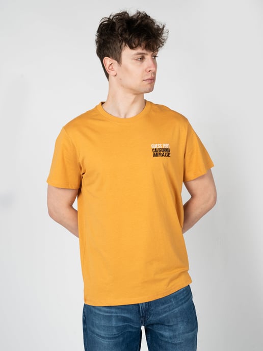 Guess T-Shirt Mirage Men's Orange - Image 3