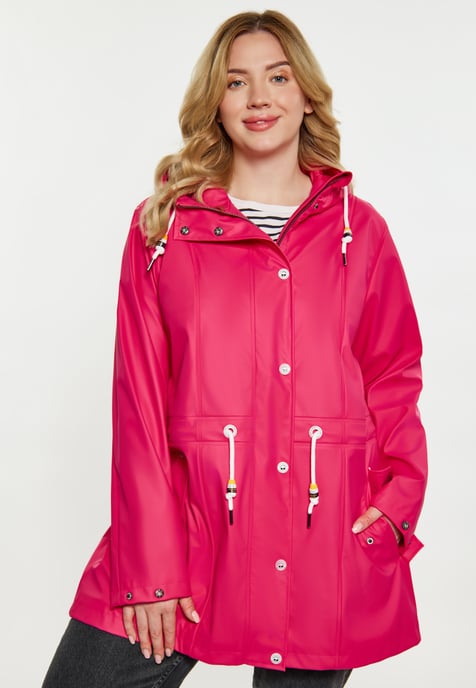 Schmuddelwedda Ronde regenjas Dames Framboos roze - Image 3