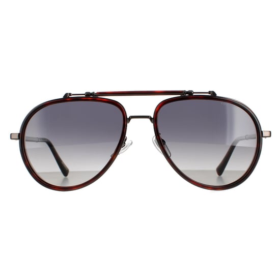 Chopard Aviator Mens Brown Honey Havana Smoke Gradient Polarised SCHF24