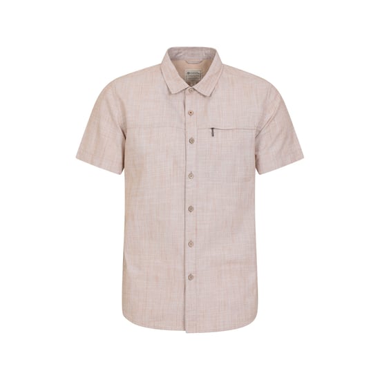 Mountain Warehouse Mens Coconut Slub Short-Sleeved Shirt (Yellow) - Image 1