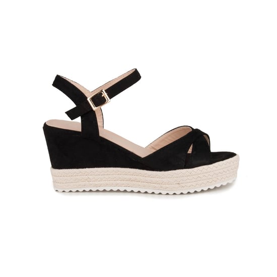 Confortable wedge sandal Montevita in Black