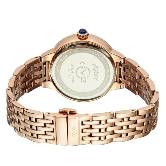 GV2 Astor Women's Blue Dial Swiss Quartz Diamond Two tone watch - Image 2