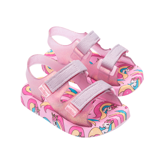 Mix Pink/Transp Pink Sandal - Image 4
