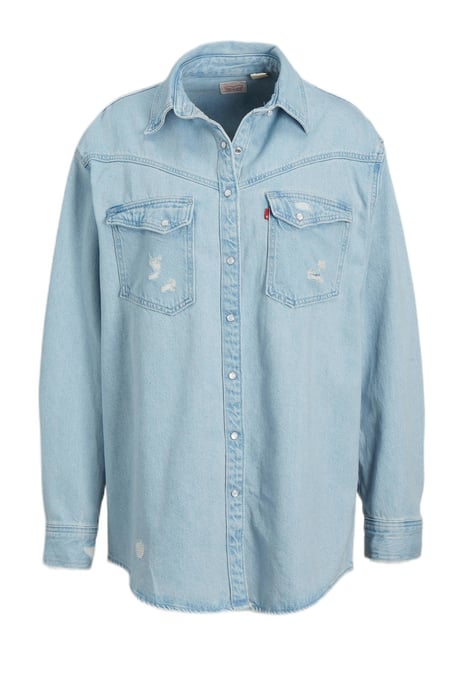 Levi's denim blouse light blue denim