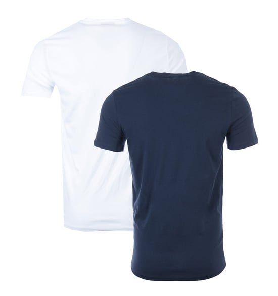 HUGO 2 Pack Cotton Crew Neck T-Shirts - Navy & White