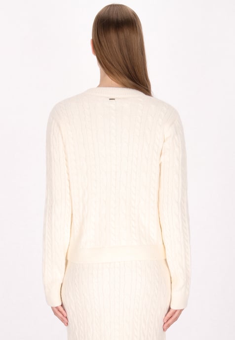 Dreimaster Vest Dames wolwit - Image 4