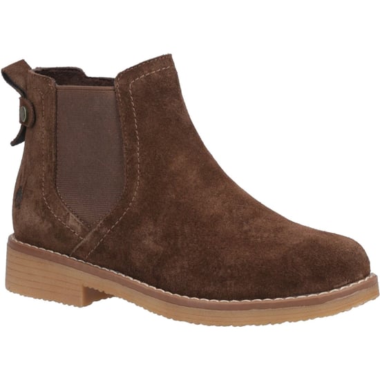 Hush Puppies Maddy Suede Dames Laarzen Chocolade - Image 1