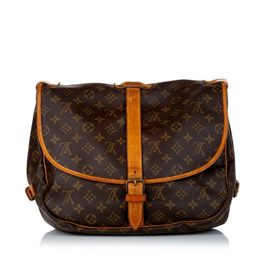 Vintage Louis Vuitton Monogram Saumur 35 Brown
