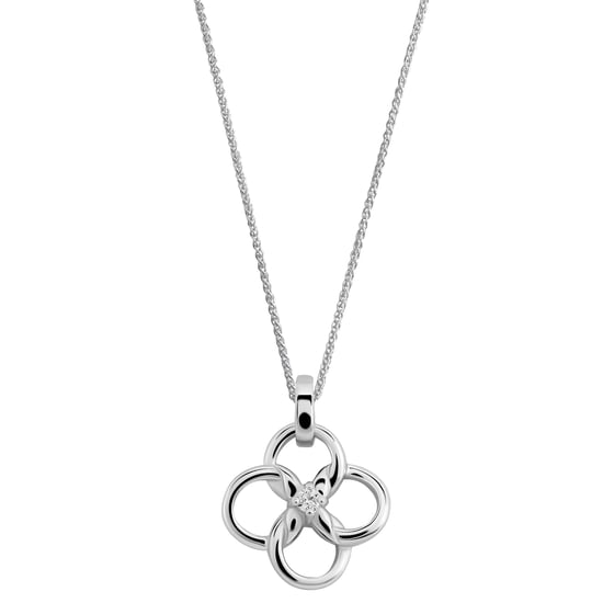 Orphelia 'Aida' Dames 925 Sterling Zilver Set: Ketting + Oorbellen + Ring - Zilver SET-7472 - Image 2