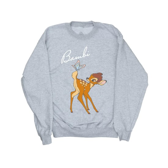 Disney Womens/Ladies Bambi Butterfly Tail Sweatshirt (Sports Grey)