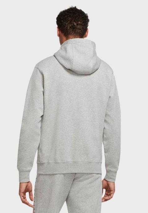 Nike Mens Sportswear Fleece Hoodie in Grey - Image 2