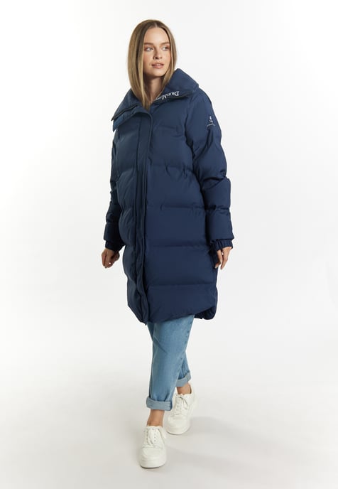 Dreimaster Winterjas met vulling Dames marine - Image 4