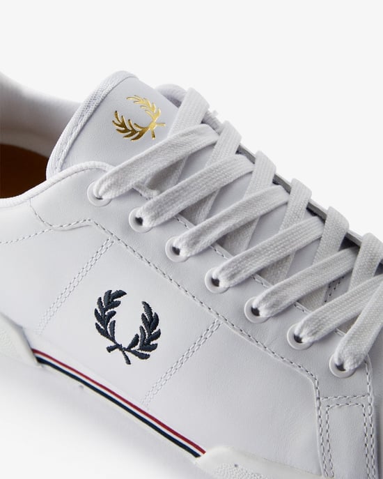 Fred Perry B722 Mens Leather Trainers NOS - Image 3